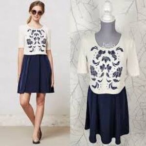 Lilka Women’s Elise Floral Embroidered Short Sleeve Dress